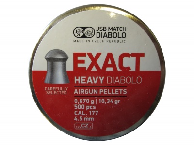 DIABOLKY JSB EXACT HEAVY 4,5mm - 500ks