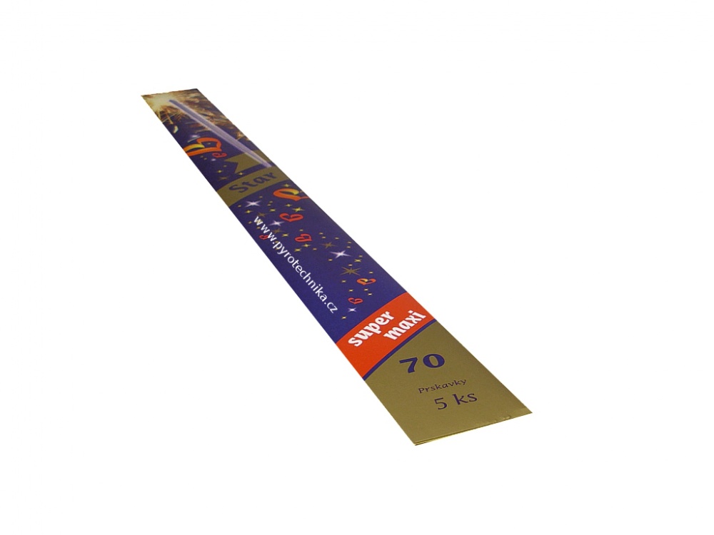 Prskavky - ČESKÉ VÁNOČNÍ PRSKAVKY 70 cm - 5 ks